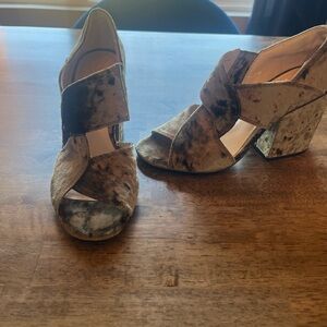 Elegant Velvet Open-Toe Heels